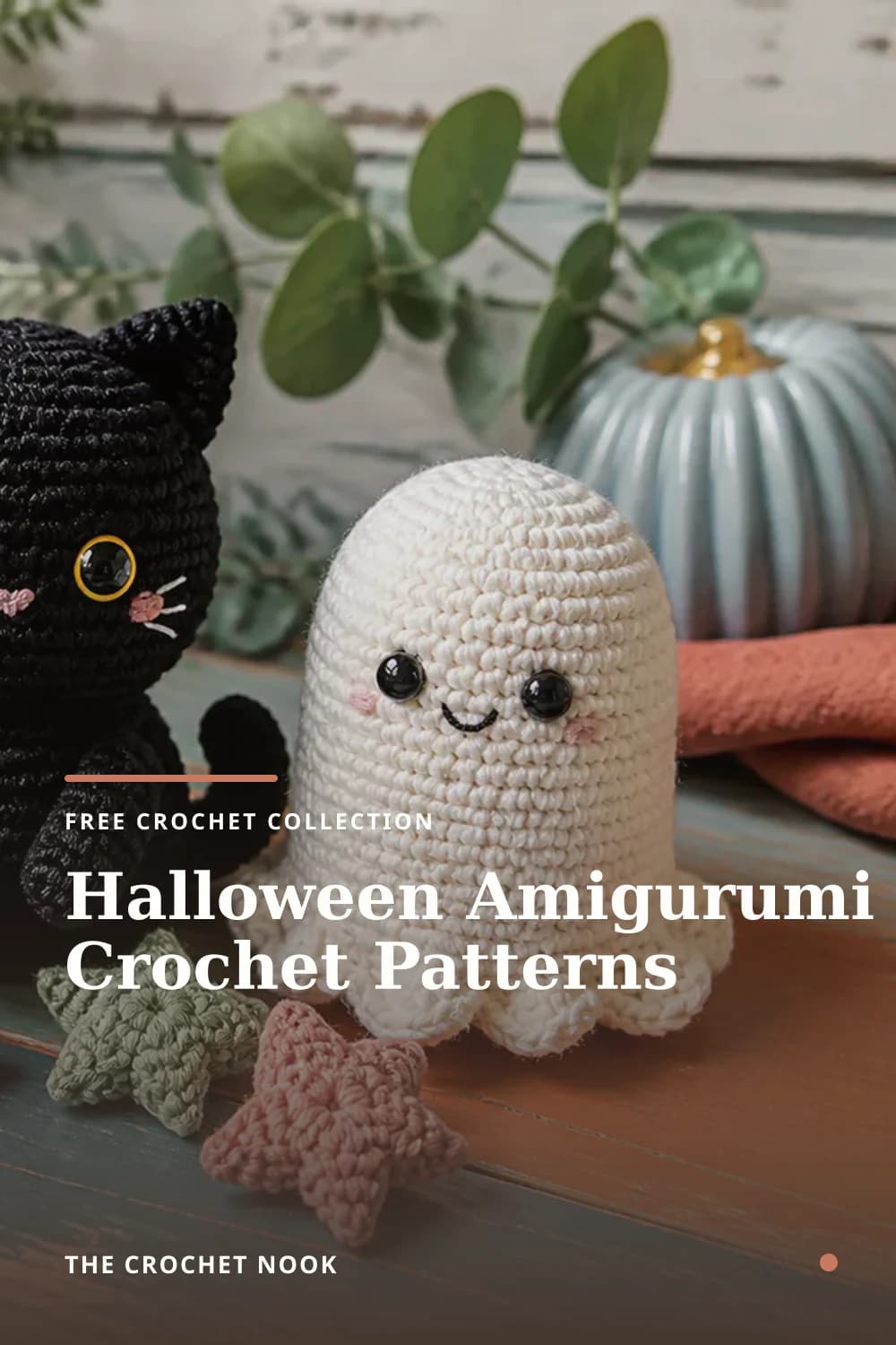 Pinterest graphic for Halloween Amigurumi Crochet Patterns